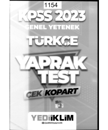 TÜRKÇE ÇEK KOPART YAPRAK TEST