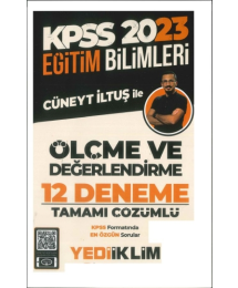 ÖLÇME VE DEĞERLENDİRME 12 DENEME TAMAMI ÇÖZÜMLÜ