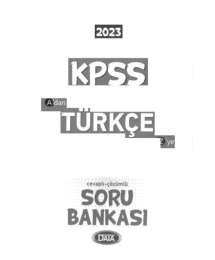 A'DAN Z'YE TÜRKÇE SORU BANKASI