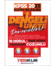 DENGELİ ÜNİTE DENEMELERİ 1500 SORU TAMAMI ÇÖZÜMLÜ SORU BANKASI (10 MODÜL)