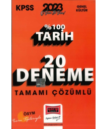 %100 TARİH 20 DENEME ÇÖZÜMLÜ
