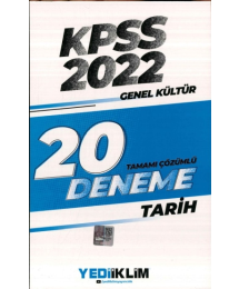 TARİH TAMAMI ÇÖZÜMLÜ 20 DENEME