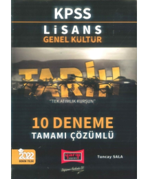 TARİH 10 DENEME TAMAMI ÇÖZÜMLÜ TEK ATIMLIK KURŞUN