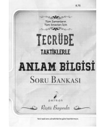 TECRÜBE TAKTİKLERLE ANLAM BİLGİSİ SORU BANKASI