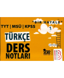BİR HAYALE TÜRKÇE DERS NOTLARI