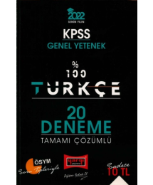 %100 TÜRKÇE ÇÖZÜMLÜ 20 DENEME