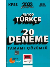 %100 TÜRKÇE 20 DENEME ÇÖZÜMLÜ