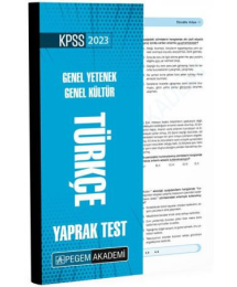 Türkçe Yaprak Test