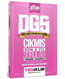 DGS Tamamı Çözümlü Son 5 Yıl Çıkmış Sorular Prestij Serisi (2018-2022)