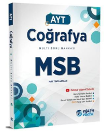 AYT Coğrafya Güncel MSB Multi Soru Bankası