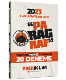 Tüm Adaylar İçin Paragraf Tamamı Video Çözümlü 20 Deneme