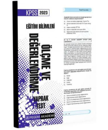 Ölçme ve Değerlendirme Yaprak Test