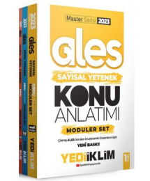 Master Serisi Ales Konu Anlatımlı Modüler Set 3 Cilt (Sayısal Yet. - Sözel Yet. - 5 Deneme)
