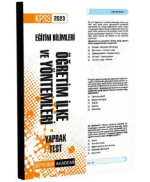 Öğretim İlke ve Yöntemleri Yaprak Test