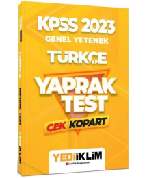 Türkçe Çek Kopart Yaprak Test