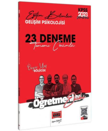 Öğretmenler Ekibi Gelişim Psikolojisi Tamamı Çözümlü 23 Deneme Sınavı