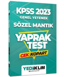 Genel Yetenek Sözel Mantık Çek Kopart Yaprak Test