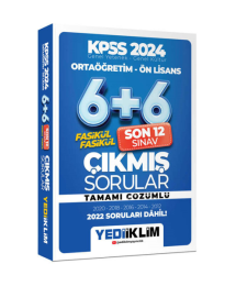 Ortaöğretim - Ön Lisans Fasikül Fasikül Son 12 Sınav Çıkmış Sorular Tamamı Çözümlü (2012-2022)