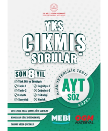 YKS Çıkmış Sorular AYT Sözel Son 8 Yıl (2018-205) MEB OGM