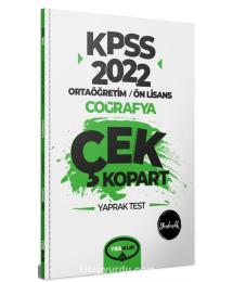 KPSS Ortaöğretim Ön Lisans Genel Kültür Coğrafya Çek Kopart Yaprak Test