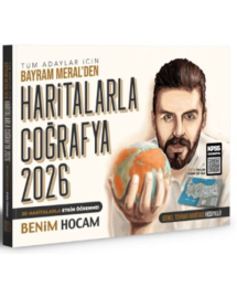 2026 Tüm Adaylar İçin Haritalarla Coğrafya Konu Anlatımı Benim Hocam Yayınları