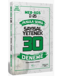 2025 MEB-AGS Sayısal Yetenek 30 Deneme Çözümlü Pusula Serisi CBA Yayınları