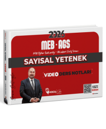 2026 MEB-AGS Sayısal Yetenek Video Ders Notları Güven Göllüoğlu Hoca Kafası Yayınları