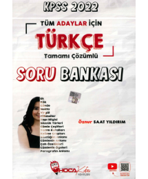TÜRKÇE TAMAMI ÇÖZÜMLÜ SORU BANKASI TÜM ADAYLAR İÇİN