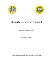 Gündelik Hayatın Sosyolojisi