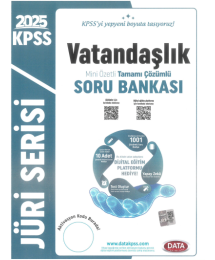 2025 KPSS Vatandaşlık Jüri Serisi Mini Özetli Tamamı Çözümlü Soru Bankası Data Yayınları