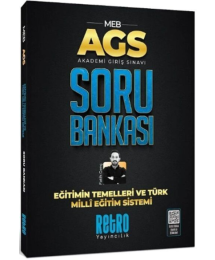 MEB AGS Eğitimin Temelleri ve Türk Milli Eğitim Sistemi Soru Bankası Retro Kitap