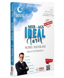 2025 MEB-AGS İdeal Tarih Soru Bankası Çözümlü Deka Akademi Yayınları