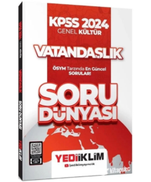 2024 KPSS Vatandaşlık Soru Dünyası Soru Bankası Yediiklim Yayınları