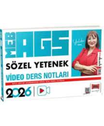2026 MEB-AGS Öğretmen Adayları İçin Sözel Yetenek Video Ders Notları Yargı Yayınevi