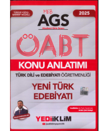 2025 MEB AGS ÖABT Türk Dili ve Edebiyatı Öğretmenliği Yeni Türk Edebiyatı Konu Anlatımı Yediiklim Yayınları