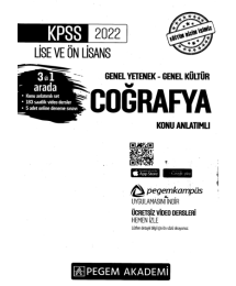 2022 KPSS LİSE VE ÖNLİSANS COĞRAFYA KONU ANLATIMI