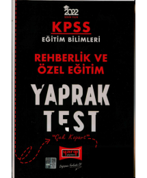 REHBERLİK VE ÖZEL EĞİTİM YAPRAK TEST