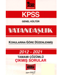 2012-2021 KONULARINA GÖRE DÜZENLENMİŞ ÇÖZÜMLÜ VATANDAŞLIK ÇIKMIŞ SORULAR