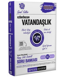 KPSS Vatandaşlık Ezberbozan Soru Bankası Video Çözümlü Pegem Akademi Yayınları
