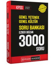 2022 KPSS Genel Yetenek Genel Kültür Soru Bankası Ezber Bozan 3000 Soru