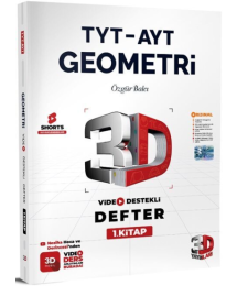 TYT AYT Geometri Video Destekli Defter 3D Yayınları