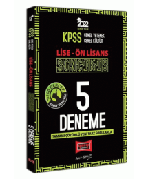 KPSS GY GK Lise Ön Lisans Son Çıkış Tamamı Çözümlü 5 Deneme