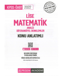LİSE MATEMATİK ANALİZ - DİFERANSİYEL DENKLEMLER KONU ANLATIMLI