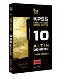 2022 KPSS GY GK Tamamı Çözümlü 10 Altın Deneme