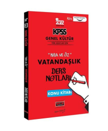 KPSS Genel Kültür Kısa ve Öz Vatandaşlık Ders Notları Konu Kitabı