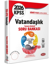 2026 KPSS Vatandaşlık Hibrit Plus Ultra Serisi Karekod Çözümlü Soru Bankası Data Yayınları