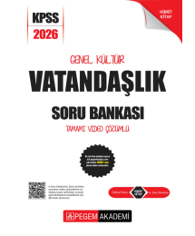 VATANDAŞLIK 2026 KPSS Genel Yetenek Genel Kültür Soru Bankası Modüler Çözümlü Pegem Akademi Yayınları