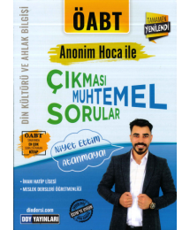 ANONİM HOCA İLE ÇIKMASI MUHTEMEL SORULAR NİYET ETTİM ATANMAYA