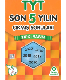 TYT Son 5 Yıl Çıkmış Soruları 2016-2020