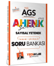 2025 MEB AGS Sayısal Yetenek Ahenk Serisi Tamamı Çözümlü Soru Bankası Yediiklim Yayınları